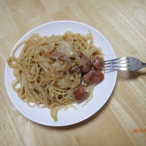 焼きそば風☆ソース焼きパスタ